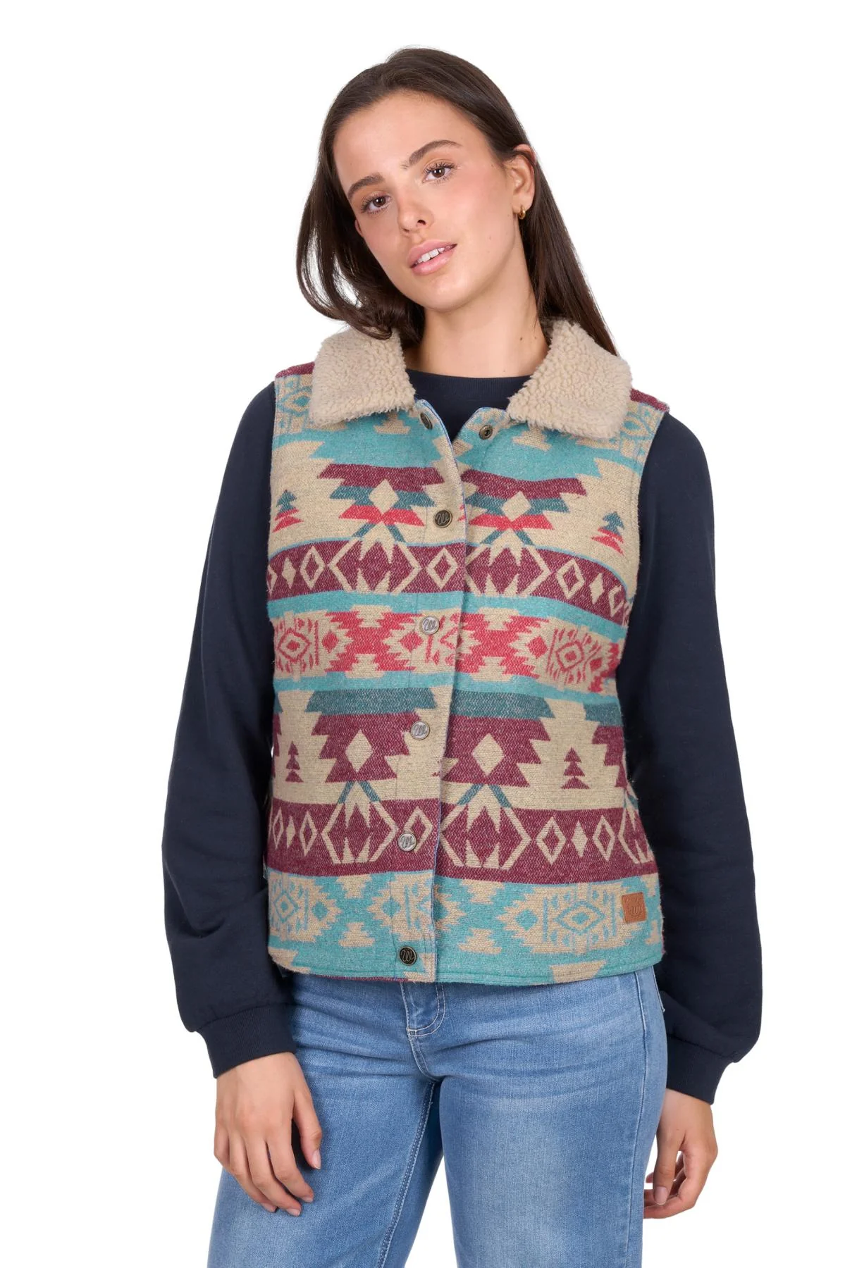 Wrangler Womens Dixie Denim Reversible Vest - Image 6