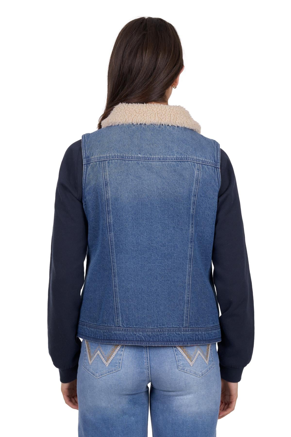 Wrangler Womens Dixie Denim Reversible Vest - Image 7