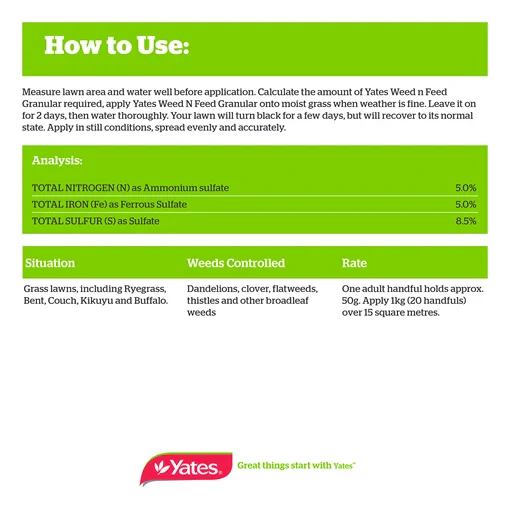 Yates Weed N Feed Granular Weed Killer - Image 3